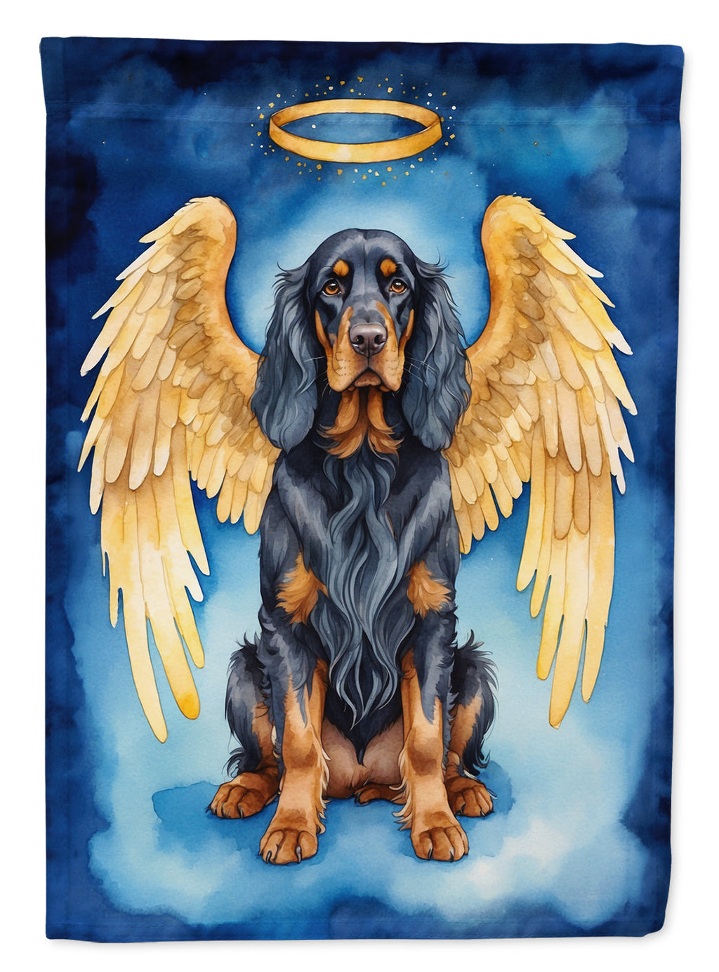 Gordon Setter My Angel House Flag 28x40 Porch Sleeve Pole Decorative Outside Yard Banner Artwork Wall Hanging, Polyester