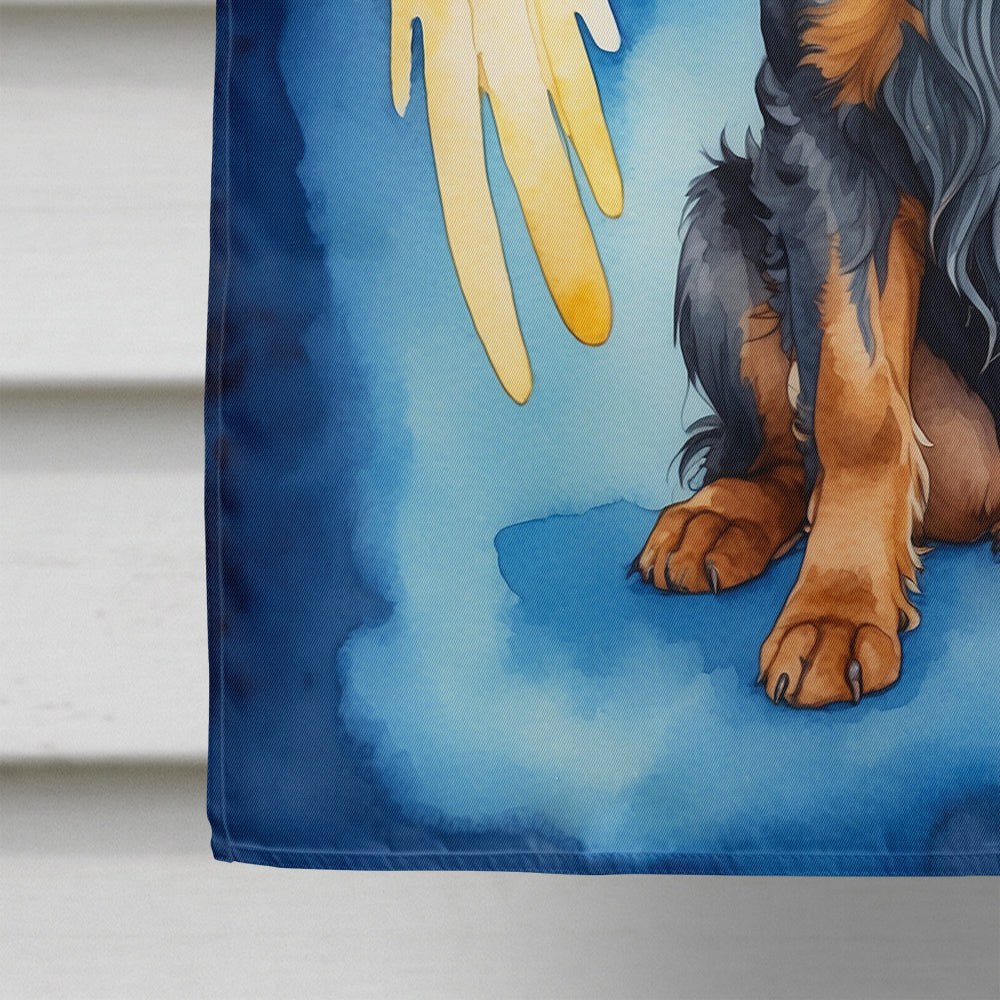 Gordon Setter My Angel House Flag 28x40 Porch Sleeve Pole Decorative Outside Yard Banner Artwork Wall Hanging, Polyester