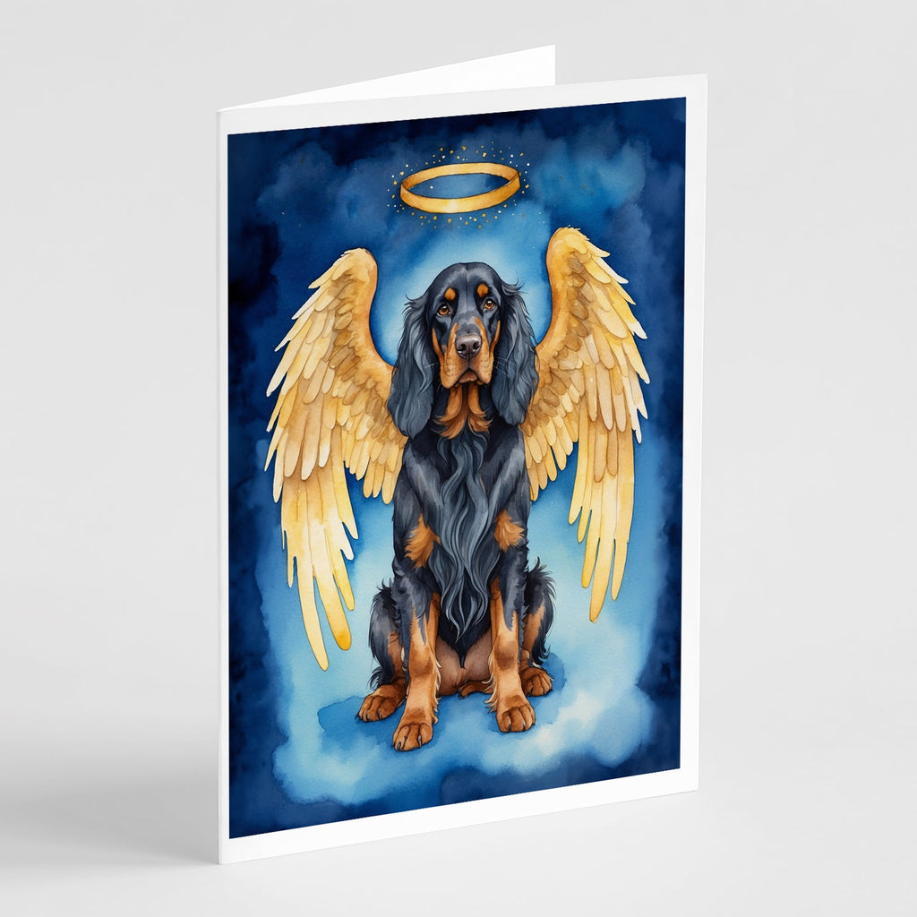 Gordon Setter My Angel Greeting Cards Pack of 8 Blank Cards with Envelopes Whimsical A7 Size 5x7