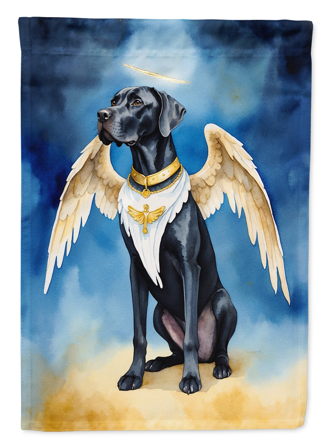 Great Dane My Angel House Flag 28x40 Porch Sleeve Pole Decorative Outside Yard Banner Artwork Wall Hanging, Polyester