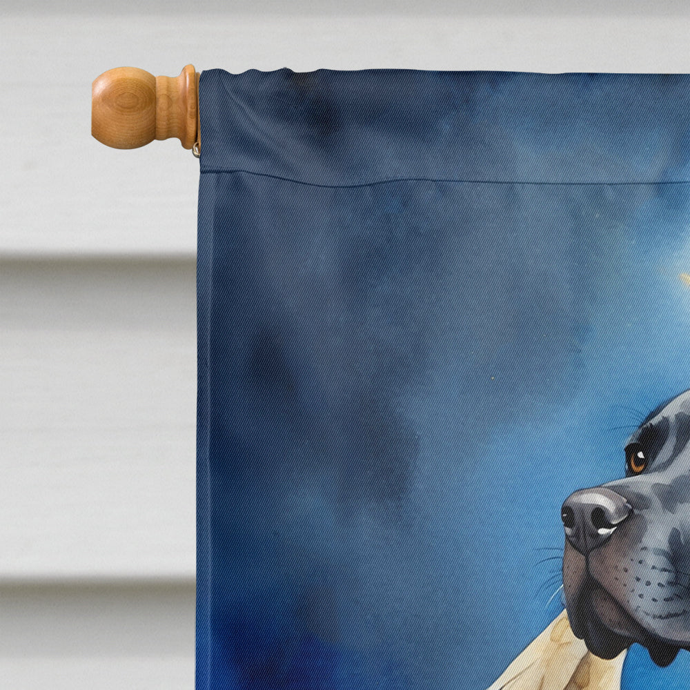 Great Dane My Angel House Flag 28x40 Porch Sleeve Pole Decorative Outside Yard Banner Artwork Wall Hanging, Polyester