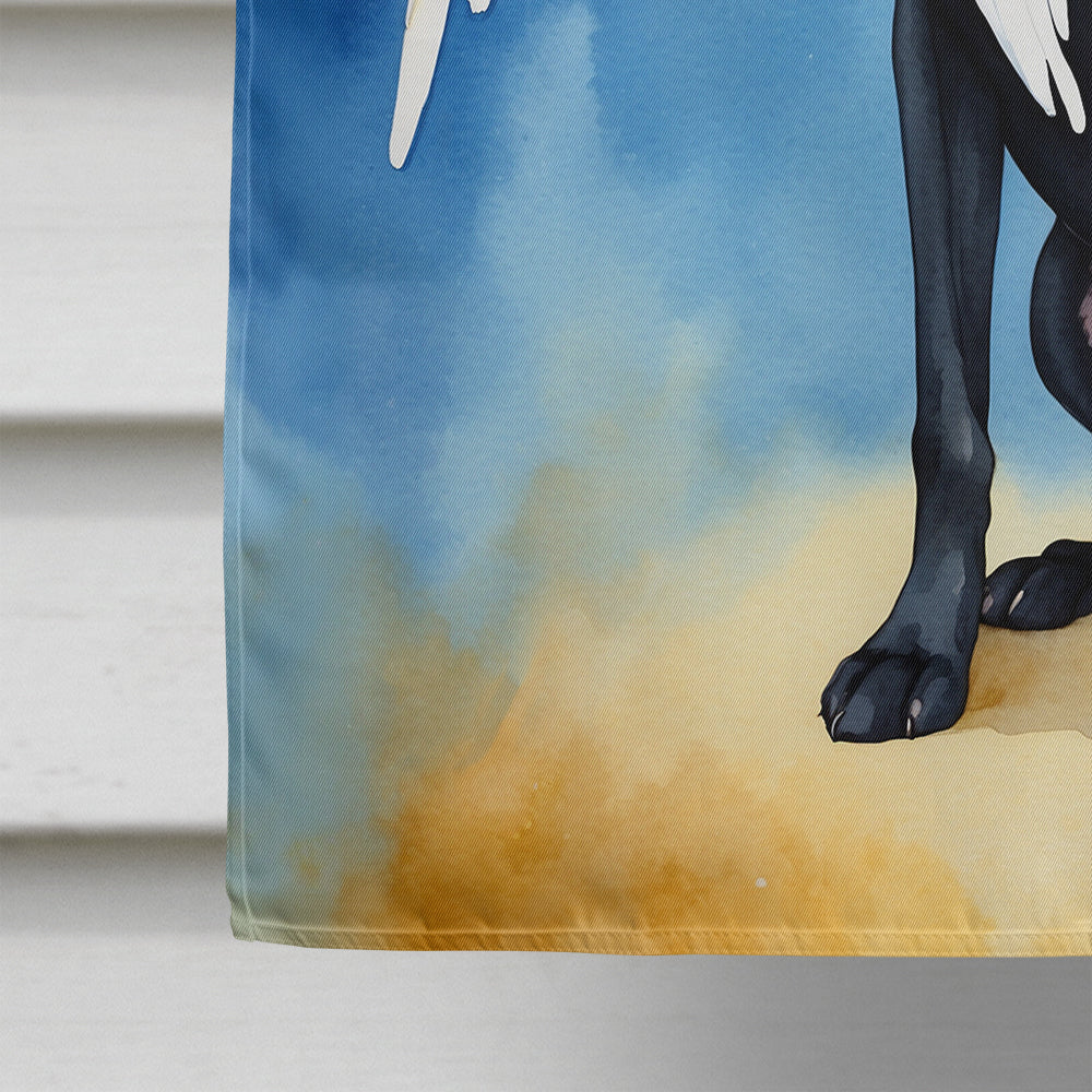 Great Dane My Angel House Flag 28x40 Porch Sleeve Pole Decorative Outside Yard Banner Artwork Wall Hanging, Polyester
