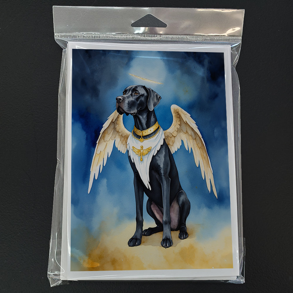 Great Dane My Angel Greeting Cards Pack of 8 Blank Cards with Envelopes Whimsical A7 Size 5x7