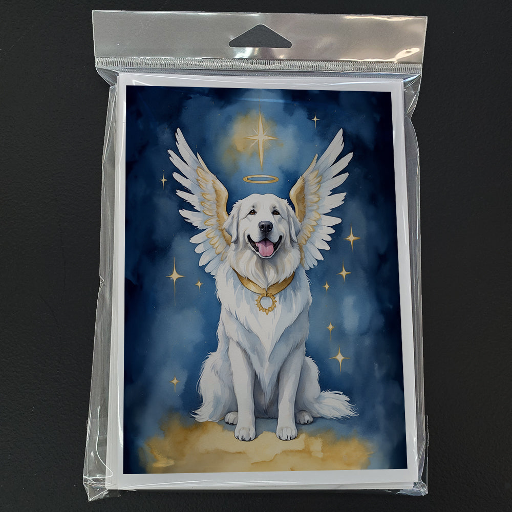 Great Pyrenees My Angel Greeting Cards Pack of 8 Blank Cards with Envelopes Whimsical A7 Size 5x7