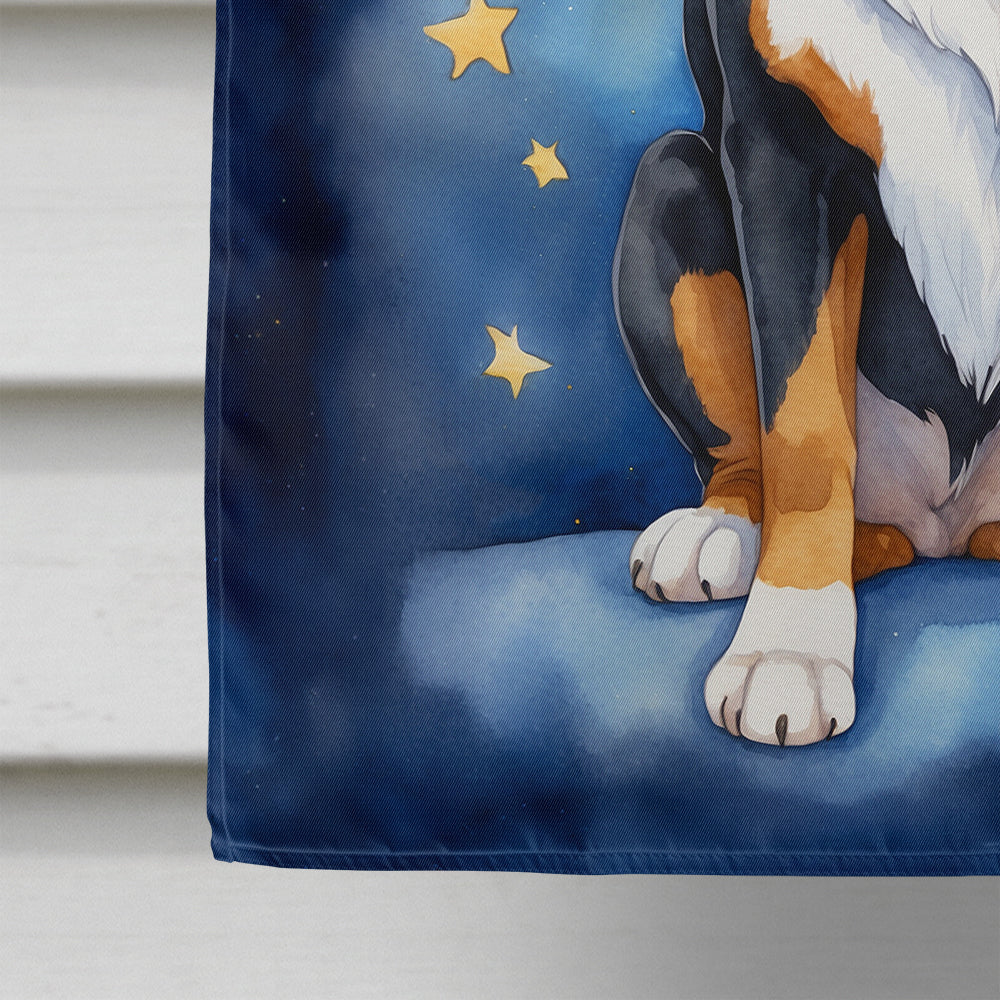Greater Swiss Mountain Dog My Angel House Flag 28x40 Porch Sleeve Pole Decorative Outside Yard Banner Artwork Wall Hanging, Polyester