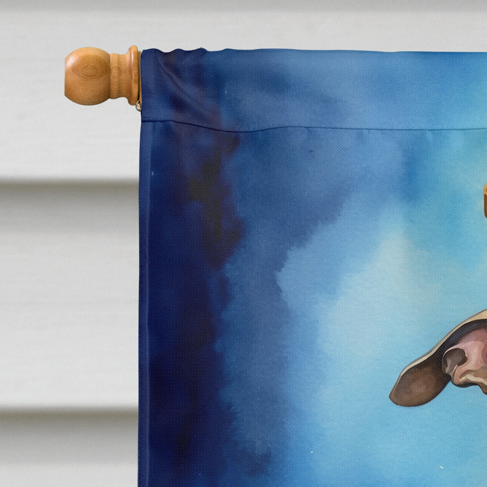 Greyhound My Angel House Flag 28x40 Porch Sleeve Pole Decorative Outside Yard Banner Artwork Wall Hanging, Polyester