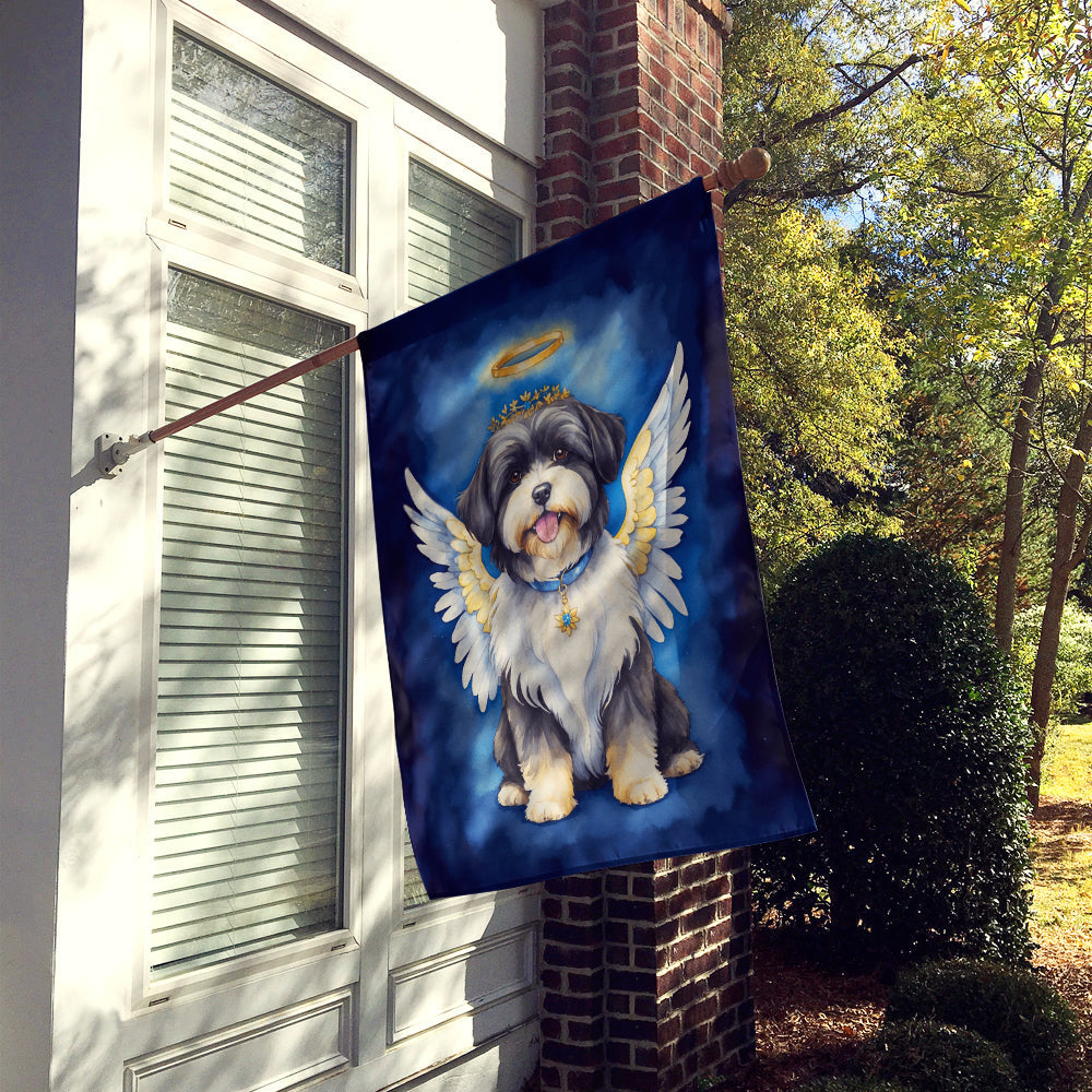 Havanese My Angel House Flag 28x40 Porch Sleeve Pole Decorative Outside Yard Banner Artwork Wall Hanging, Polyester
