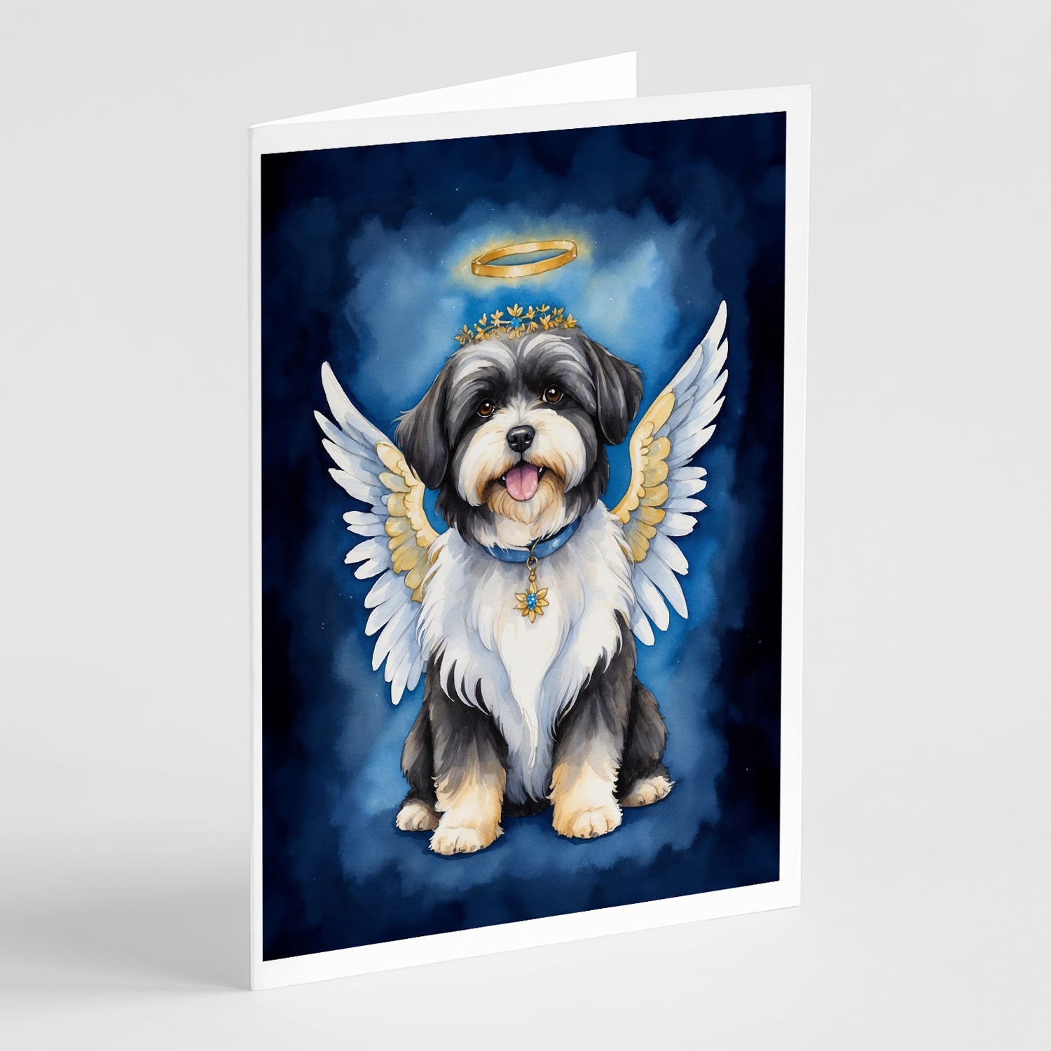 Havanese My Angel Greeting Cards Pack of 8 Blank Cards with Envelopes Whimsical A7 Size 5x7