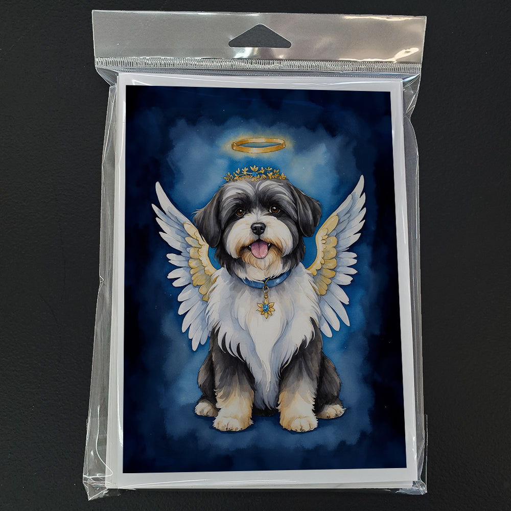Havanese My Angel Greeting Cards Pack of 8 Blank Cards with Envelopes Whimsical A7 Size 5x7