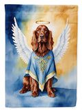 Irish Setter My Angel House Flag 28x40 Porch Sleeve Pole Decorative Outside Yard Banner Artwork Wall Hanging, Polyester