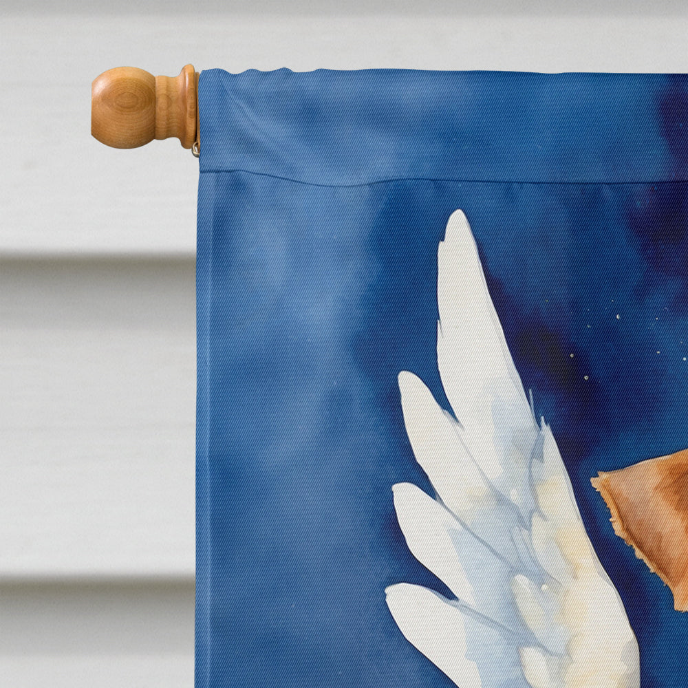 Irish Terrier My Angel House Flag 28x40 Porch Sleeve Pole Decorative Outside Yard Banner Artwork Wall Hanging, Polyester