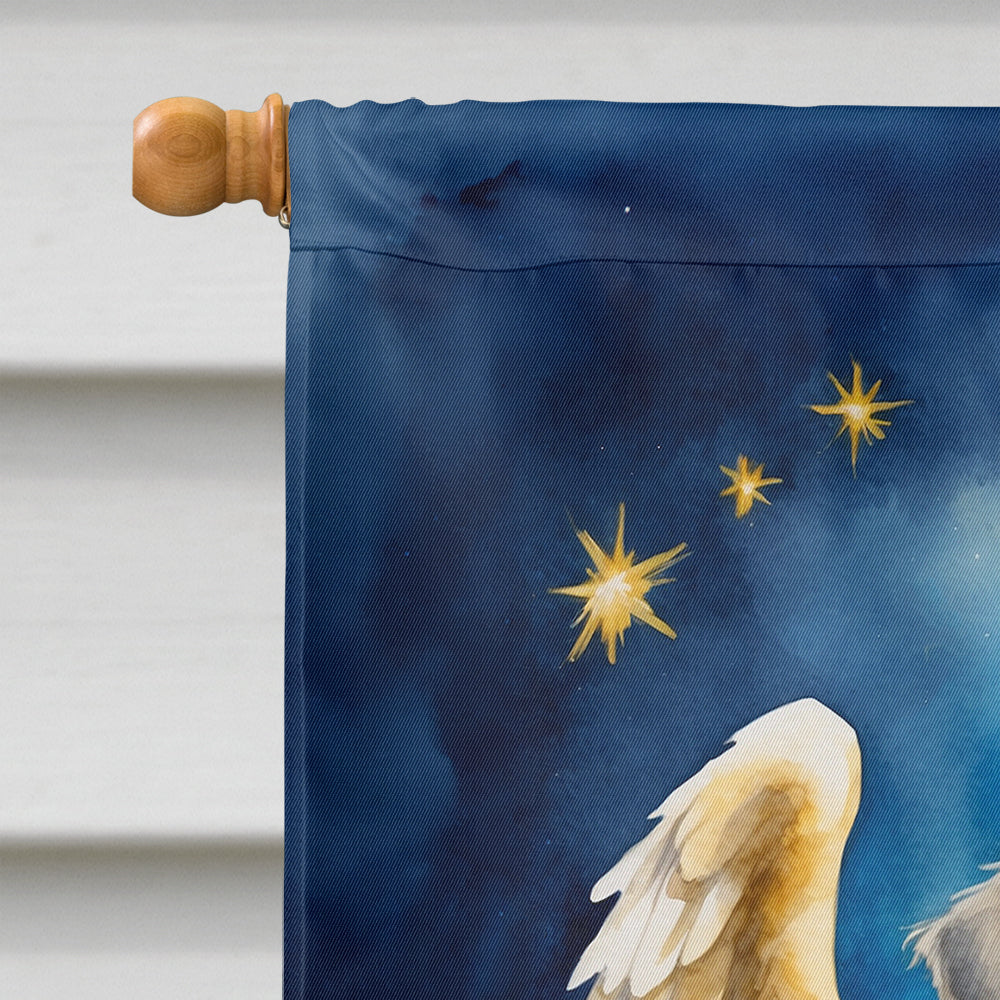 Irish Wolfhound My Angel House Flag 28x40 Porch Sleeve Pole Decorative Outside Yard Banner Artwork Wall Hanging, Polyester