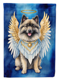 Keeshond My Angel House Flag 28x40 Porch Sleeve Pole Decorative Outside Yard Banner Artwork Wall Hanging, Polyester
