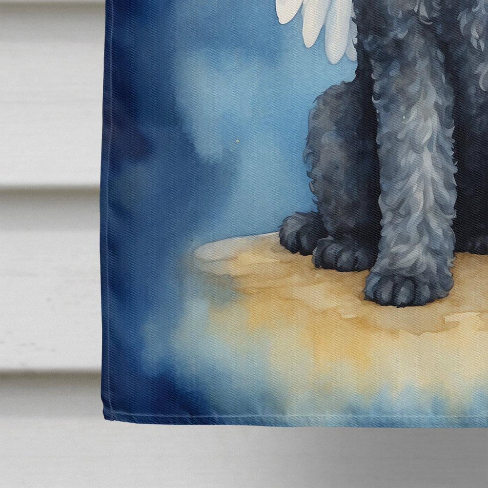 Kerry Blue Terrier My Angel House Flag 28x40 Porch Sleeve Pole Decorative Outside Yard Banner Artwork Wall Hanging, Polyester