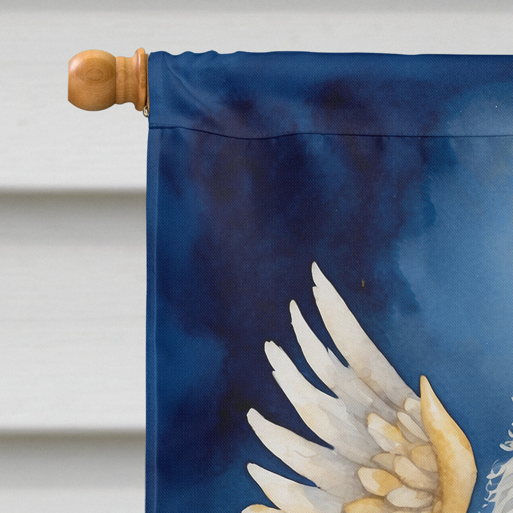 Komondor My Angel House Flag 28x40 Porch Sleeve Pole Decorative Outside Yard Banner Artwork Wall Hanging, Polyester