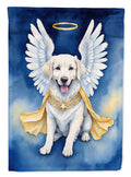 Kuvasz My Angel House Flag 28x40 Porch Sleeve Pole Decorative Outside Yard Banner Artwork Wall Hanging, Polyester