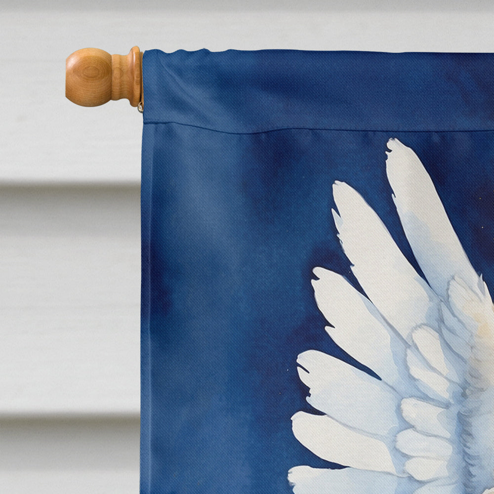 Kuvasz My Angel House Flag 28x40 Porch Sleeve Pole Decorative Outside Yard Banner Artwork Wall Hanging, Polyester