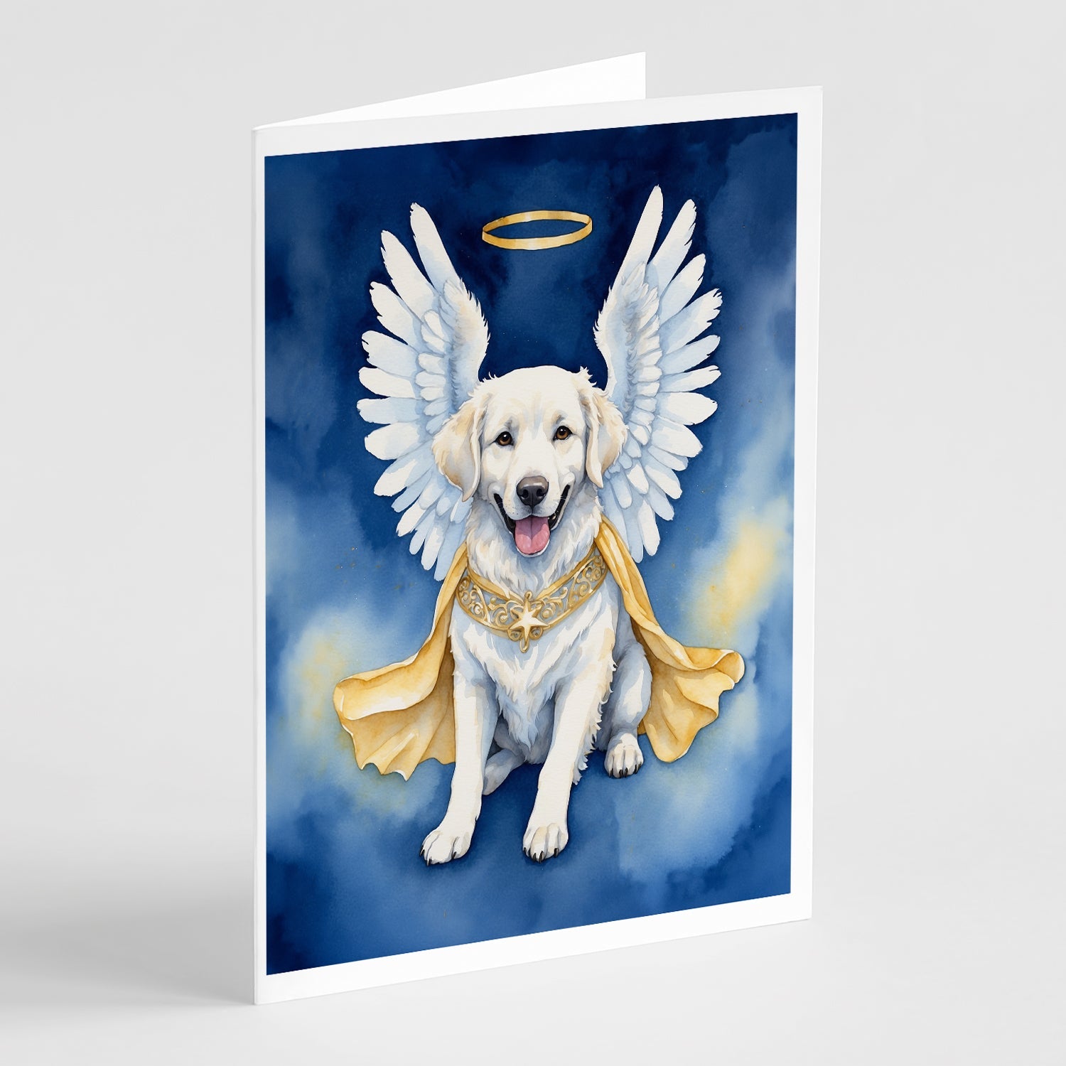 Kuvasz My Angel Greeting Cards Pack of 8 Blank Cards with Envelopes Whimsical A7 Size 5x7