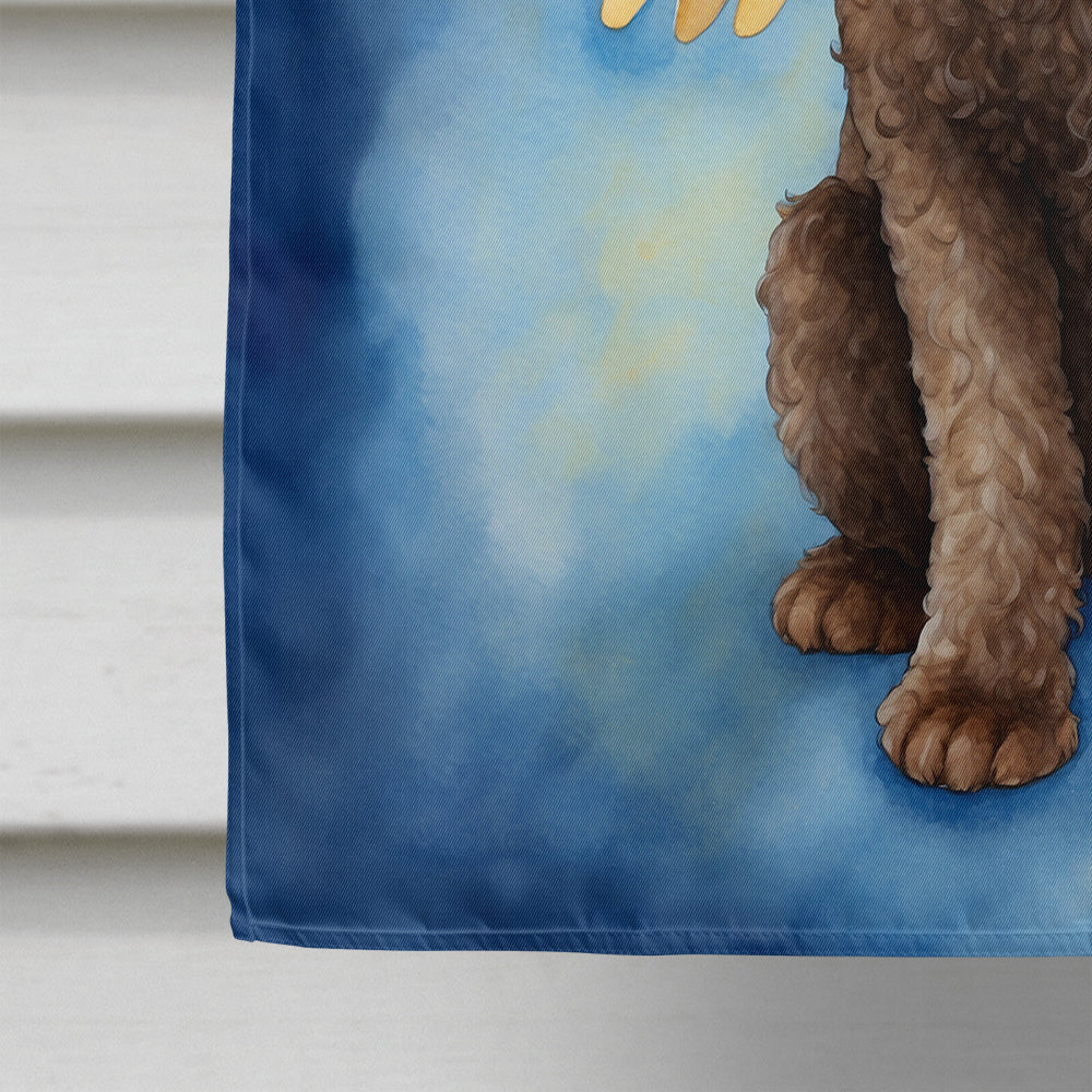 Labradoodle My Angel House Flag 28x40 Porch Sleeve Pole Decorative Outside Yard Banner Artwork Wall Hanging, Polyester