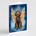 Labradoodle My Angel Greeting Cards Pack of 8 Blank Cards with Envelopes Whimsical A7 Size 5x7