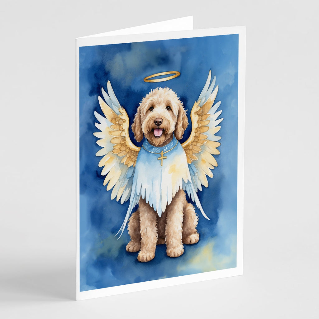 Labradoodle My Angel Greeting Cards Pack of 8 Blank Cards with Envelopes Whimsical A7 Size 5x7