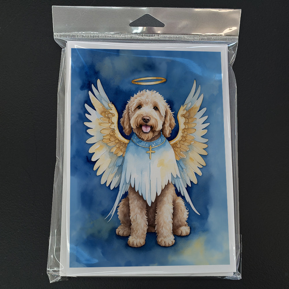 Labradoodle My Angel Greeting Cards Pack of 8 Blank Cards with Envelopes Whimsical A7 Size 5x7