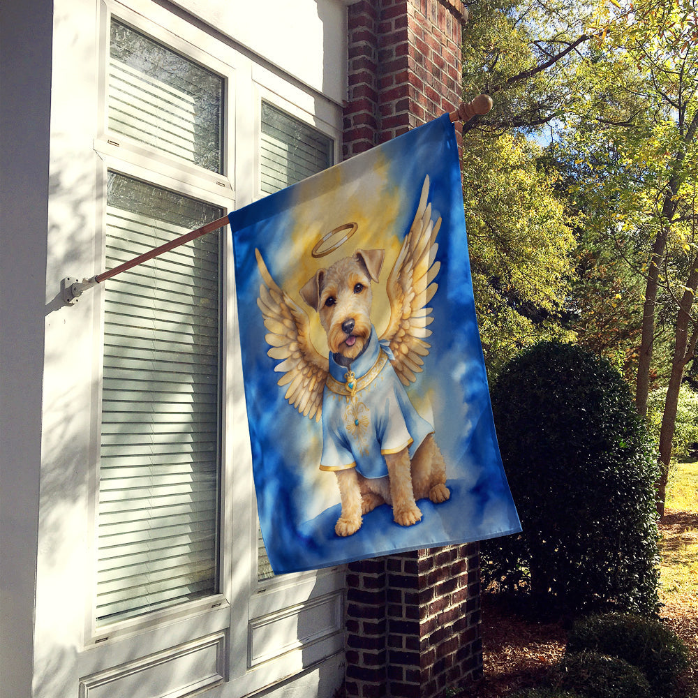 Lakeland Terrier My Angel House Flag 28x40 Porch Sleeve Pole Decorative Outside Yard Banner Artwork Wall Hanging, Polyester