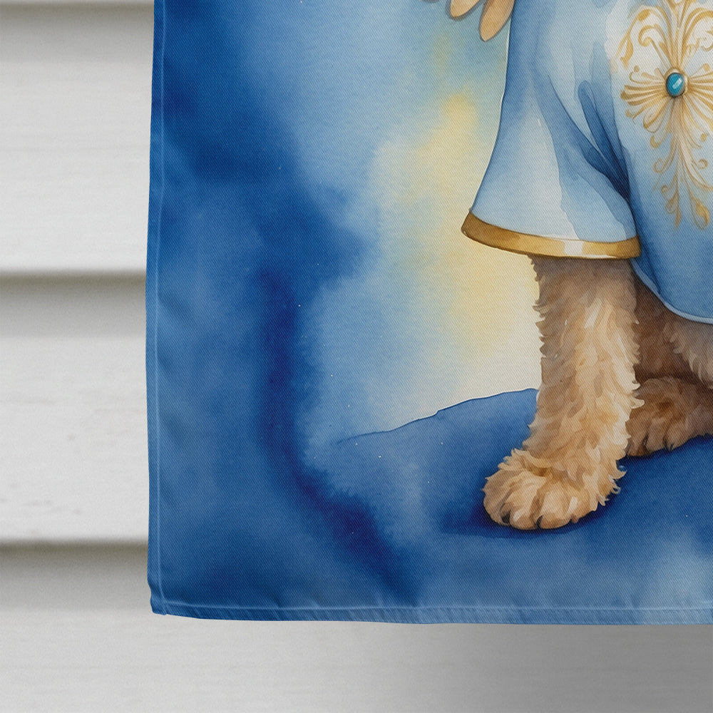 Lakeland Terrier My Angel House Flag 28x40 Porch Sleeve Pole Decorative Outside Yard Banner Artwork Wall Hanging, Polyester