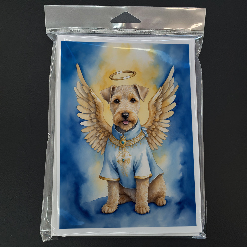 Lakeland Terrier My Angel Greeting Cards Pack of 8 Blank Cards with Envelopes Whimsical A7 Size 5x7
