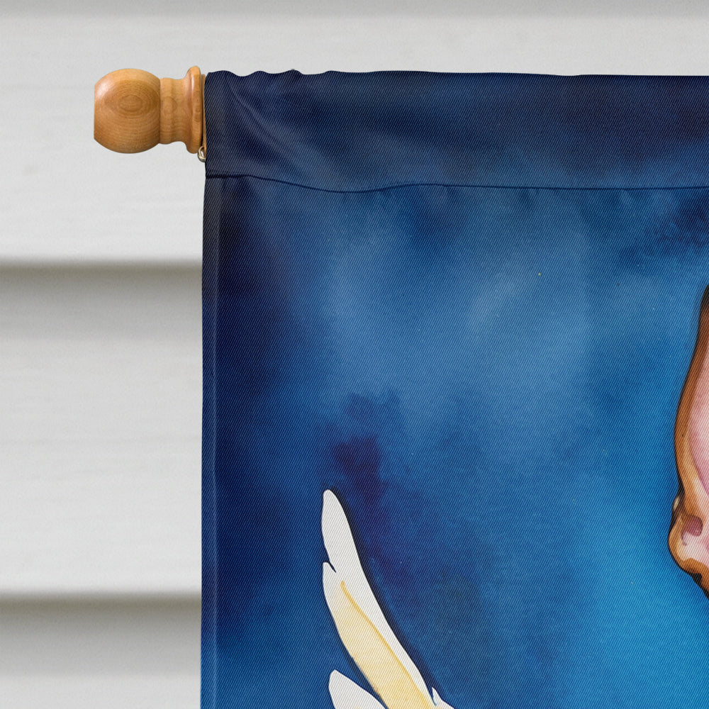 Miniature Pinscher My Angel House Flag 28x40 Porch Sleeve Pole Decorative Outside Yard Banner Artwork Wall Hanging, Polyester