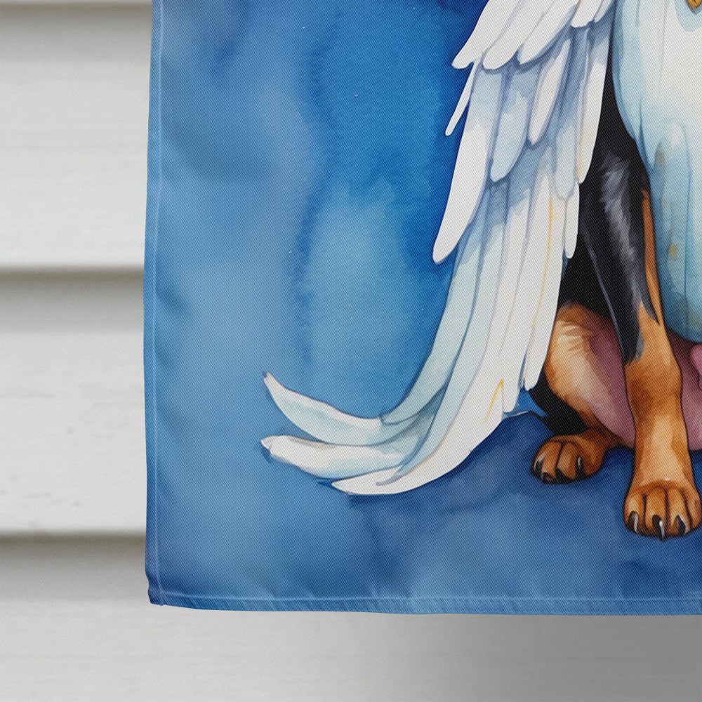 Miniature Pinscher My Angel House Flag 28x40 Porch Sleeve Pole Decorative Outside Yard Banner Artwork Wall Hanging, Polyester