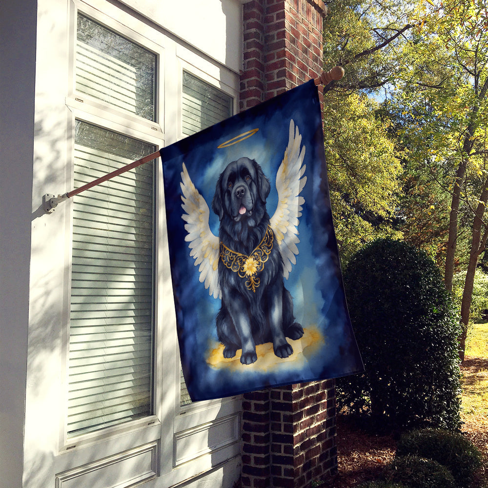 Newfoundland My Angel House Flag 28x40 Porch Sleeve Pole Decorative Outside Yard Banner Artwork Wall Hanging, Polyester