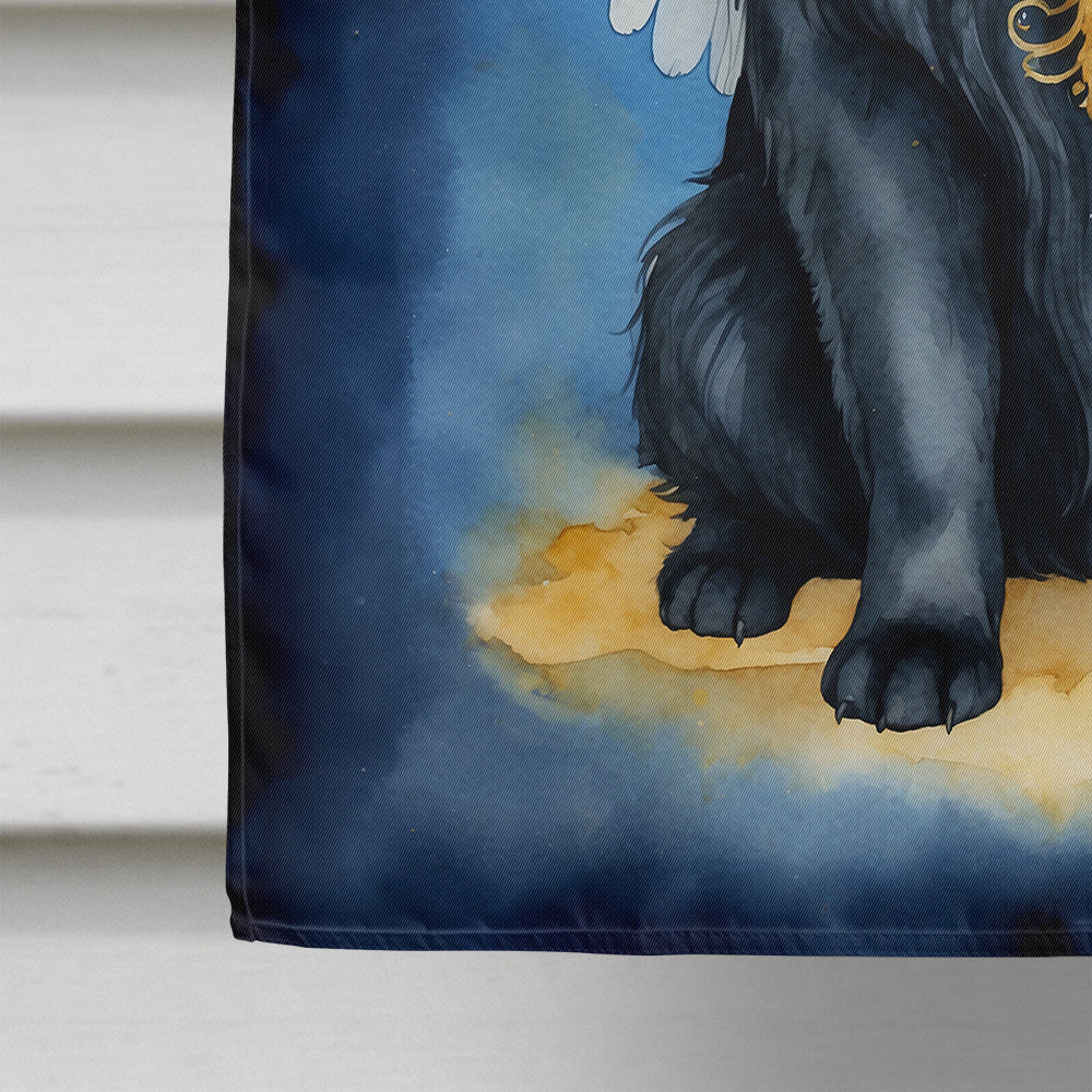 Newfoundland My Angel House Flag 28x40 Porch Sleeve Pole Decorative Outside Yard Banner Artwork Wall Hanging, Polyester