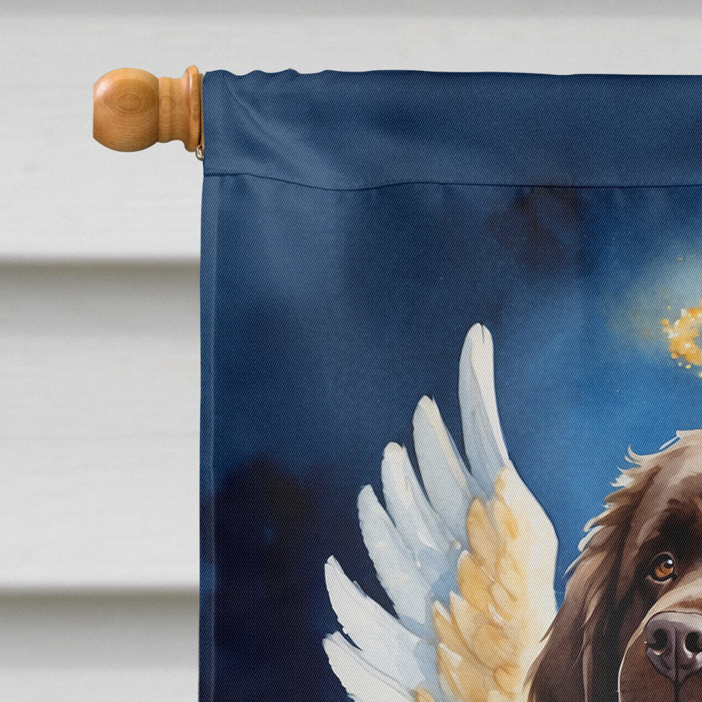 Newfoundland My Angel House Flag 28x40 Porch Sleeve Pole Decorative Outside Yard Banner Artwork Wall Hanging, Polyester
