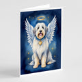 Old English Sheepdog My Angel Greeting Cards Pack of 8 Blank Cards with Envelopes Whimsical A7 Size 5x7