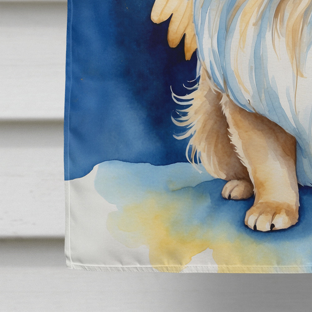Pekingese My Angel House Flag 28x40 Porch Sleeve Pole Decorative Outside Yard Banner Artwork Wall Hanging, Polyester