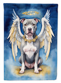 Pit Bull Terrier My Angel House Flag 28x40 Porch Sleeve Pole Decorative Outside Yard Banner Artwork Wall Hanging, Polyester
