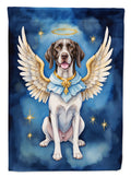 Pointer My Angel House Flag 28x40 Porch Sleeve Pole Decorative Outside Yard Banner Artwork Wall Hanging, Polyester