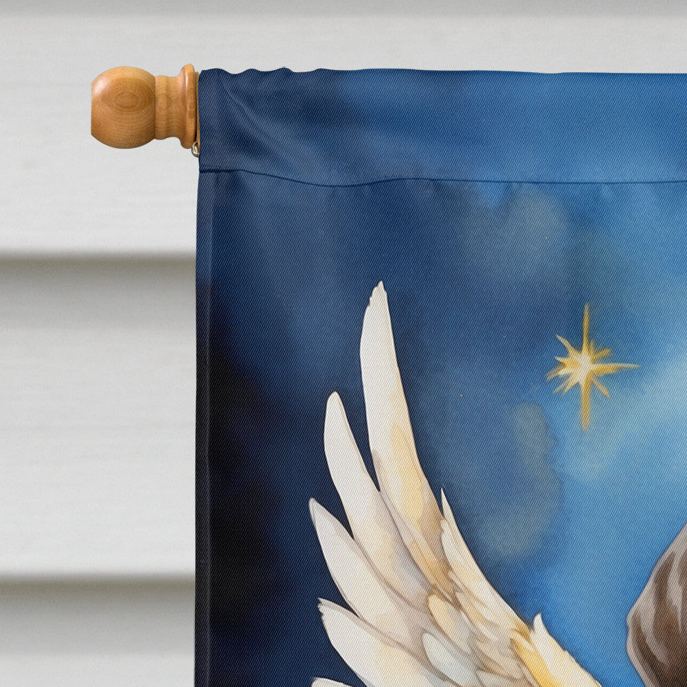 Pointer My Angel House Flag 28x40 Porch Sleeve Pole Decorative Outside Yard Banner Artwork Wall Hanging, Polyester