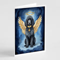 Black Poodle My Angel Greeting Cards Pack of 8 Blank Cards with Envelopes Whimsical A7 Size 5x7