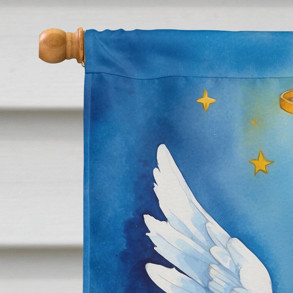 Chocolate Poodle My Angel House Flag 28x40 Porch Sleeve Pole Decorative Outside Yard Banner Artwork Wall Hanging, Polyester
