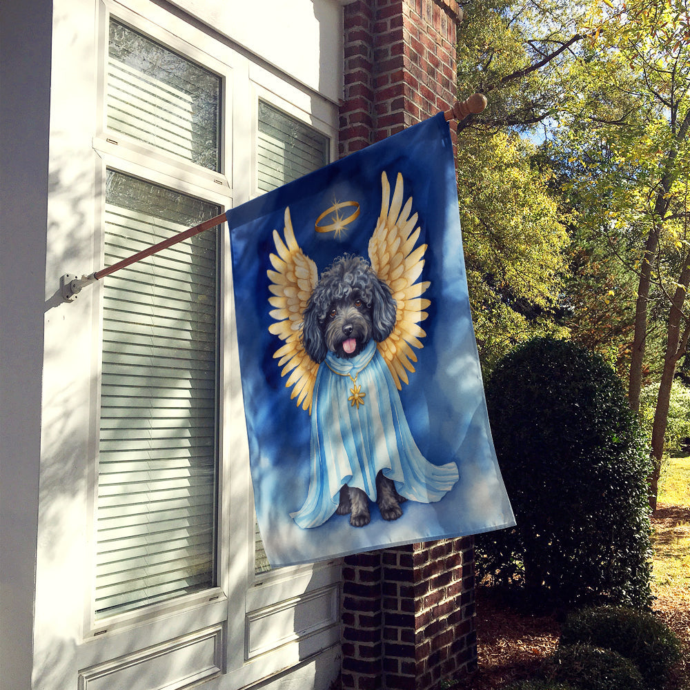 Puli My Angel House Flag 28x40 Porch Sleeve Pole Decorative Outside Yard Banner Artwork Wall Hanging, Polyester