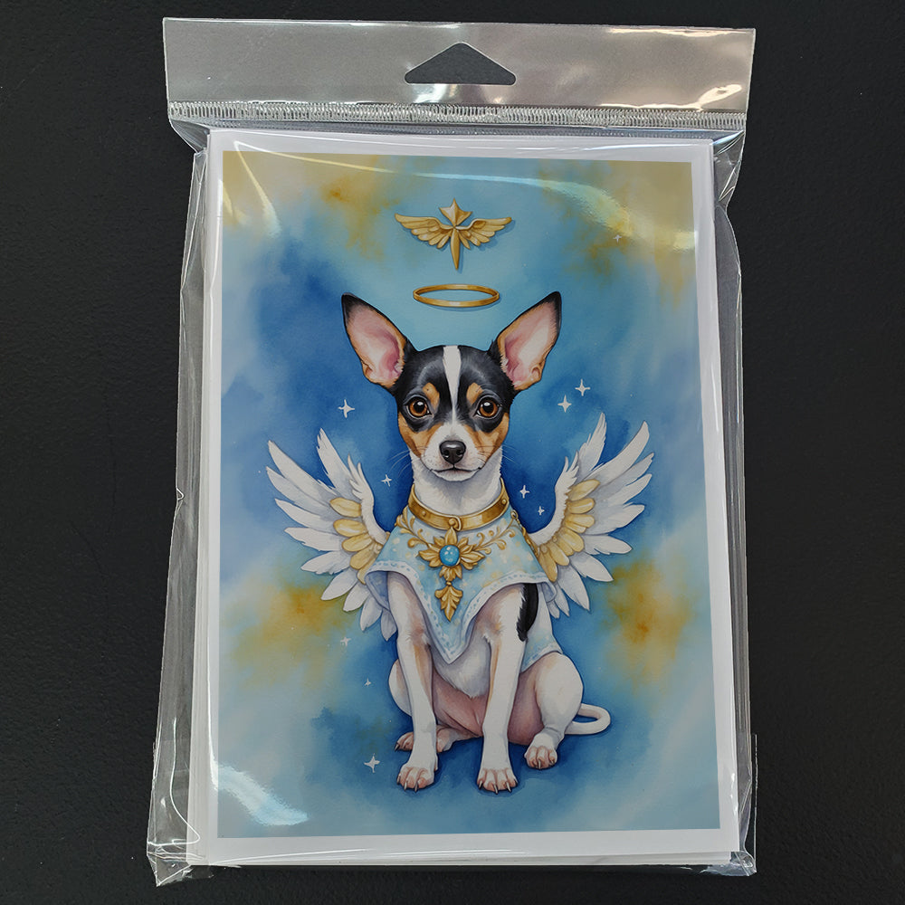 Rat Terrier My Angel Greeting Cards Pack of 8 Blank Cards with Envelopes Whimsical A7 Size 5x7