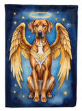 Rhodesian Ridgeback My Angel House Flag 28x40 Porch Sleeve Pole Decorative Outside Yard Banner Artwork Wall Hanging, Polyester