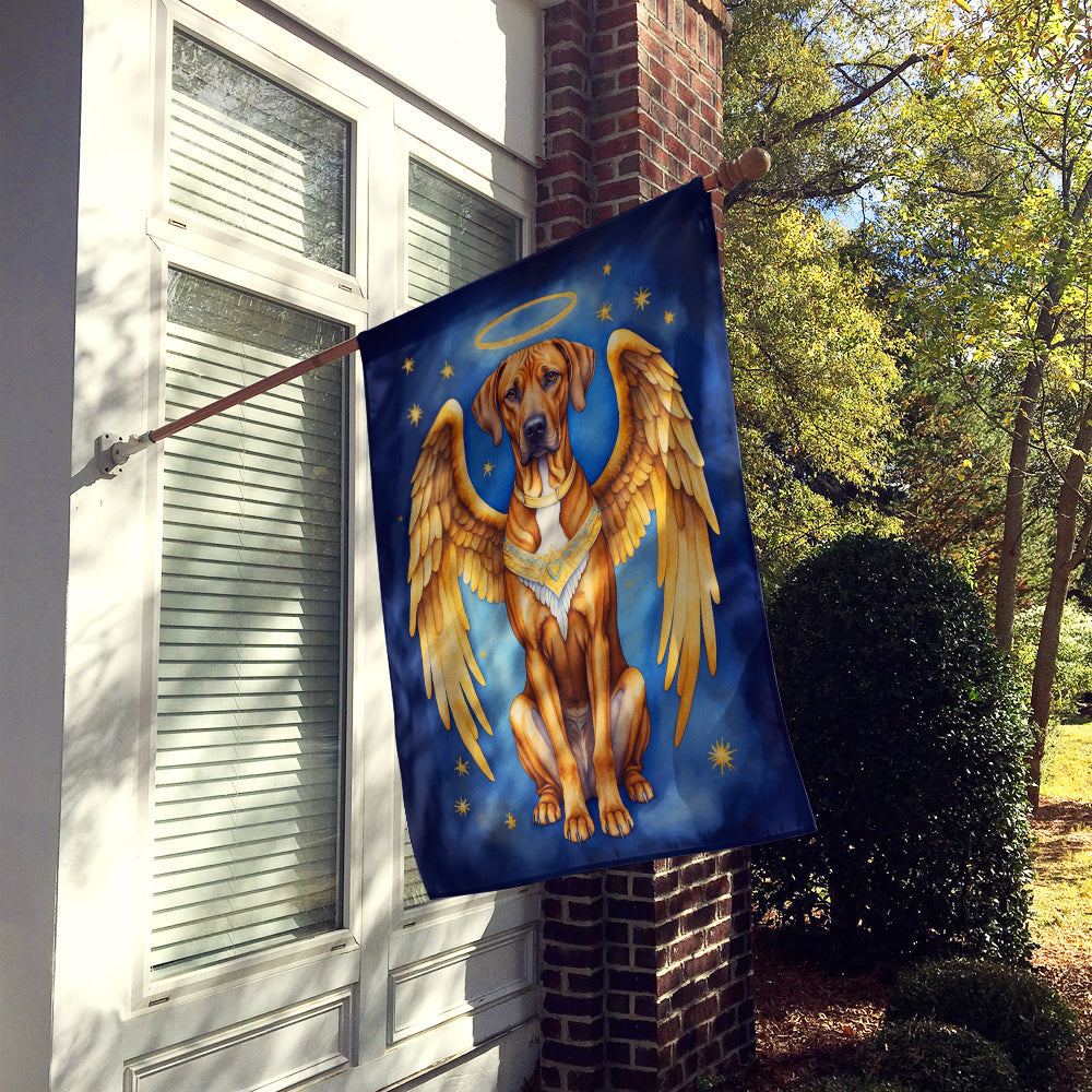 Rhodesian Ridgeback My Angel House Flag 28x40 Porch Sleeve Pole Decorative Outside Yard Banner Artwork Wall Hanging, Polyester