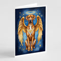 Rhodesian Ridgeback My Angel Greeting Cards Pack of 8 Blank Cards with Envelopes Whimsical A7 Size 5x7
