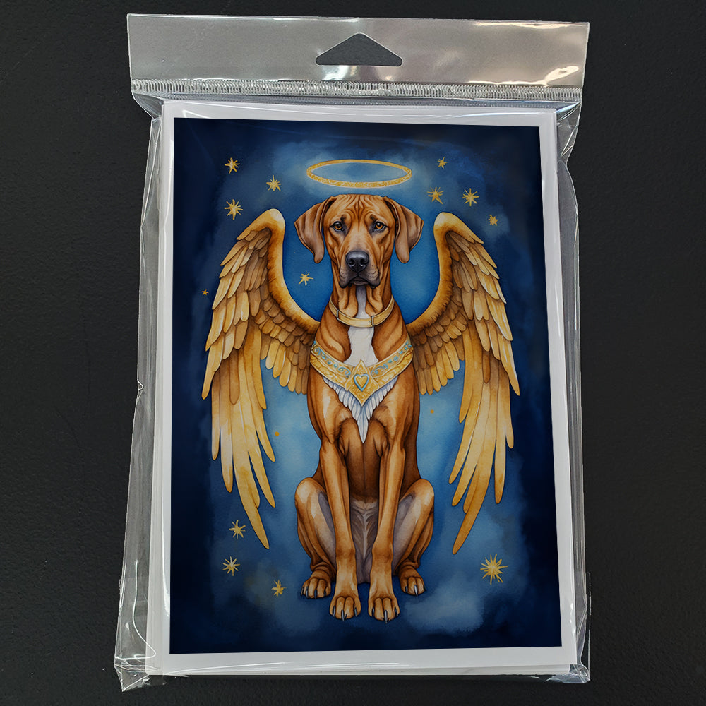 Rhodesian Ridgeback My Angel Greeting Cards Pack of 8 Blank Cards with Envelopes Whimsical A7 Size 5x7