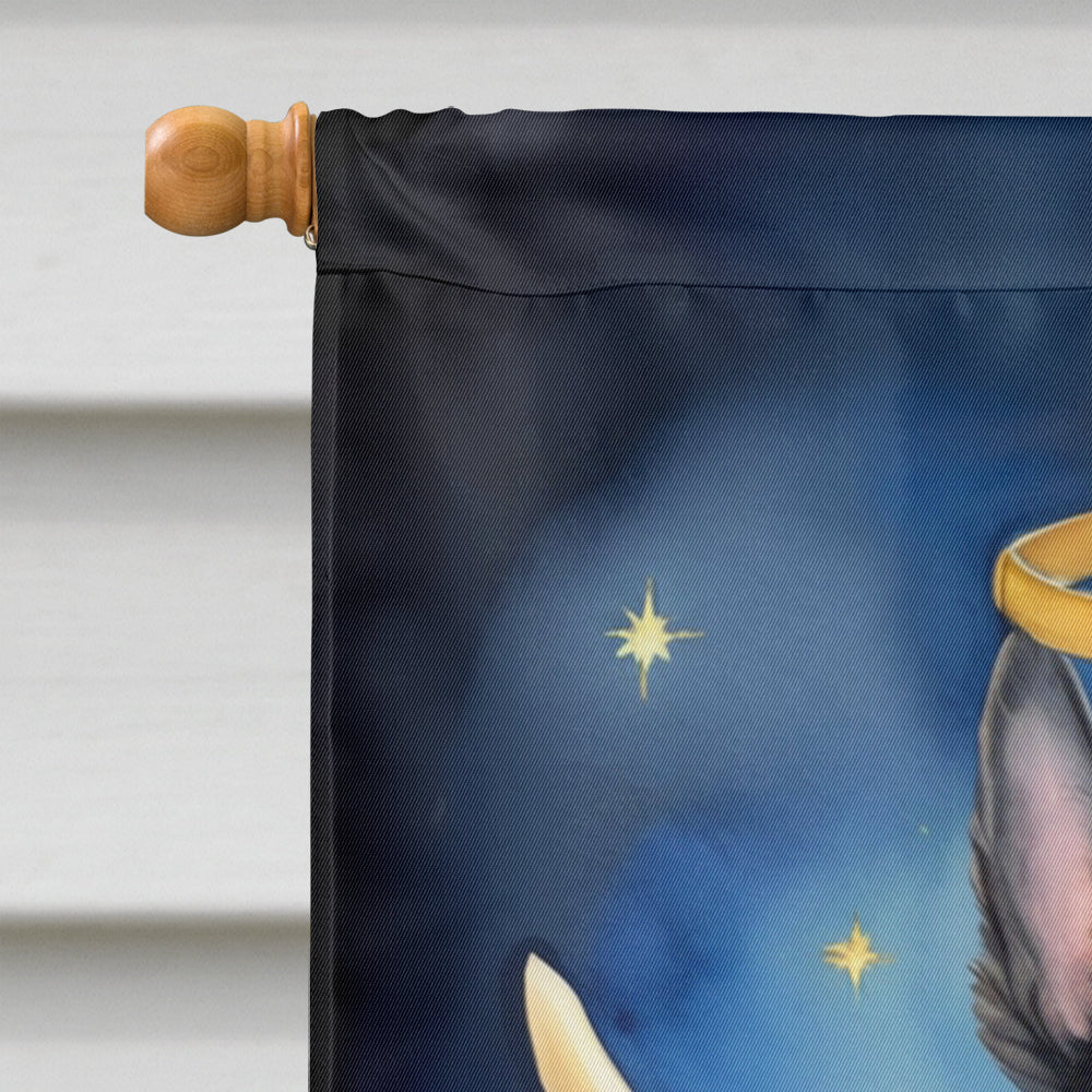 Scottish Terrier My Angel House Flag 28x40 Porch Sleeve Pole Decorative Outside Yard Banner Artwork Wall Hanging, Polyester