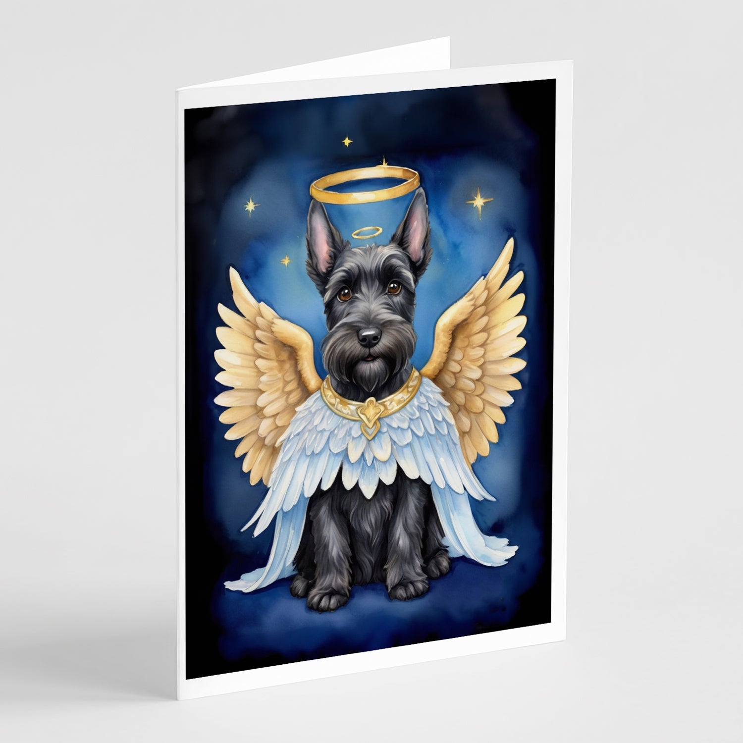 Scottish Terrier My Angel Greeting Cards Pack of 8 Blank Cards with Envelopes Whimsical A7 Size 5x7