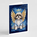 Shih Tzu My Angel Greeting Cards Pack of 8 Blank Cards with Envelopes Whimsical A7 Size 5x7